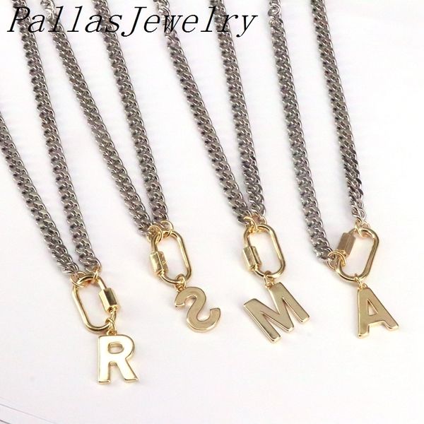 5pcs fashion oval screw lock clasps with alphabet letter choker necklaces men women jewelry gift 201013, Silver
5pcs fashion oval screw lock clasps with alphabet letter choker necklaces men women jewelry gift 201013, Silver