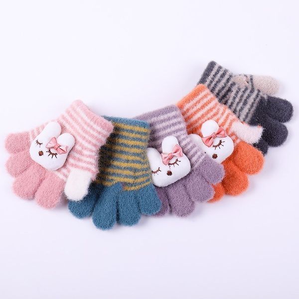 gloves warm in five fingers baby winter children boys girls princess thickened cartoon cute girl, Blue;gray 
gloves warm in five fingers baby winter children boys girls princess thickened cartoon cute girl, Blue;gray