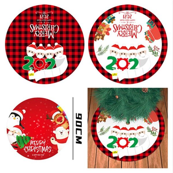 90cm christmas decorations tree skirts plaid print carpet rugs for christmas trees creative quarantine family face mask pattern e101205
90cm christmas decorations tree skirts plaid print carpet rugs for christmas trees creative quarantine family face mask pattern e101205