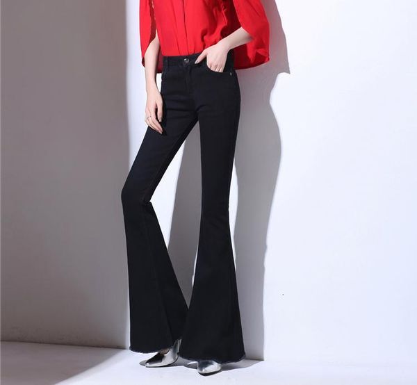 From Woman New Speaker Black Stretch Jeans Was Thin V6ea, Blue
