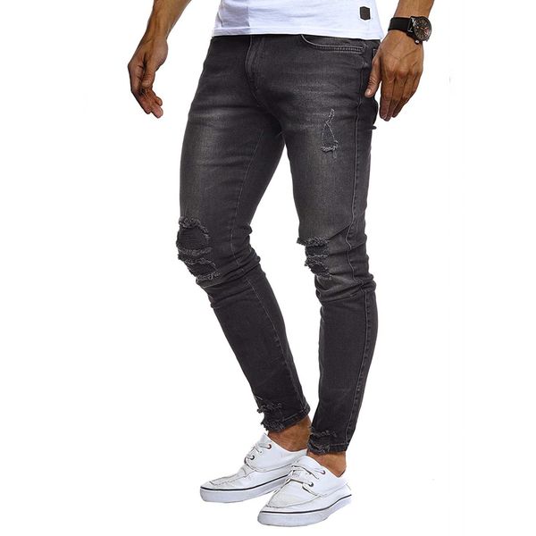 hole slim mens designer jeans spring autumn solid color men trousers high street casual sell pants, Blue
hole slim mens designer jeans spring autumn solid color men trousers high street casual sell pants, Blue