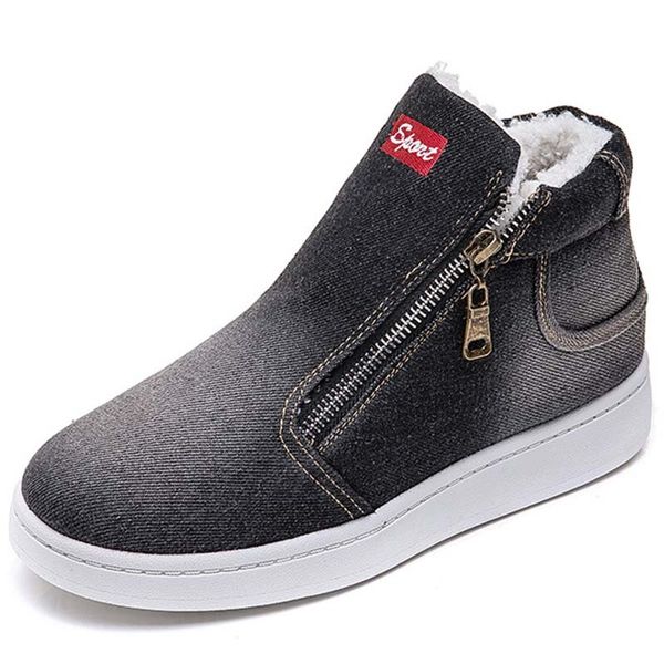 2020 2020 women's fashion denies flat for winter shoes feminine mujer boots rkbl, Black
2020 2020 women's fashion denies flat for winter shoes feminine mujer boots rkbl, Black