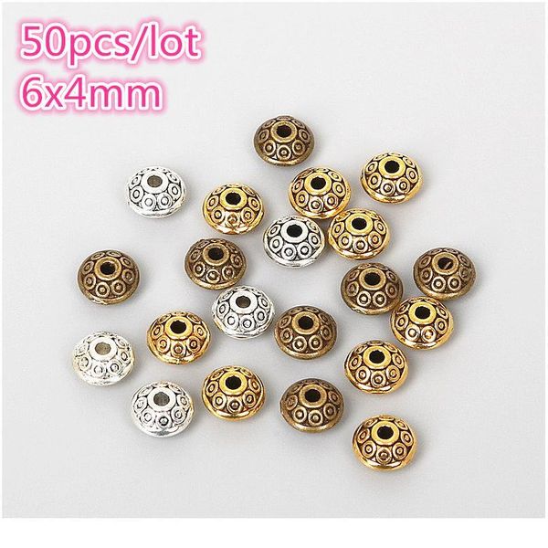 50pcs/lot 6x4mm tibetan metal beads antique gold silver bronze cone pattern loose spacer beads for jewelr qylcez
50pcs/lot 6x4mm tibetan metal beads antique gold silver bronze cone pattern loose spacer beads for jewelr qylcez