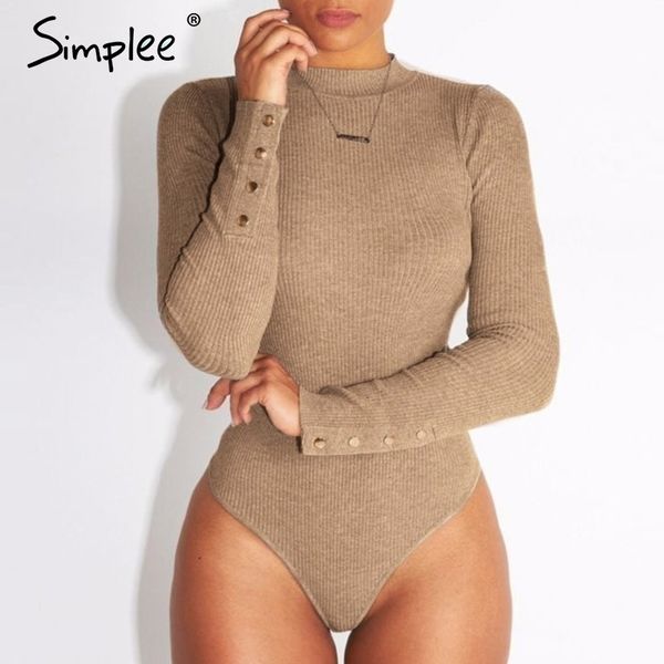 simplee elegant knitted bodysuit women casual long sleeve button female jumpsuit romper autumn winter slim ladies overalls y200401, Black;white
simplee elegant knitted bodysuit women casual long sleeve button female jumpsuit romper autumn winter slim ladies overalls y200401, Black;white