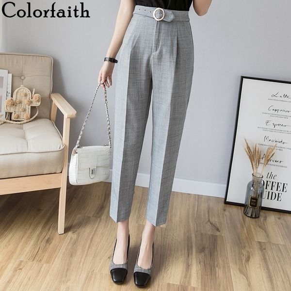 colorfaith autumn winter women pants high waist casual sashes pockets minimalist straight office lady suit trousers p7128 y200418, Black;white
colorfaith autumn winter women pants high waist casual sashes pockets minimalist straight office lady suit trousers p7128 y200418, Black;white