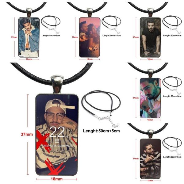 for party gift maluma luis fonci fashion glass cabochon pendant necklace women steel color choker rectangle necklace, Silver
for party gift maluma luis fonci fashion glass cabochon pendant necklace women steel color choker rectangle necklace, Silver