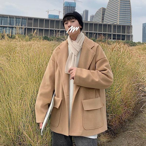 men's wool & blends 2021 winter men's black/khaki woolen loose trench cashmere coats snow jackets in warm cotton-padded clothes m-
men's wool & blends 2021 winter men's black/khaki woolen loose trench cashmere coats snow jackets in warm cotton-padded clothes m-