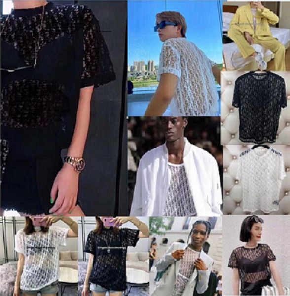 womens mans vogue designer t-shirt sheer party wear womans letter print hollow out men shirts summer hip hop streetwear fashion tee, White
womens mans vogue designer t-shirt sheer party wear womans letter print hollow out men shirts summer hip hop streetwear fashion tee, White