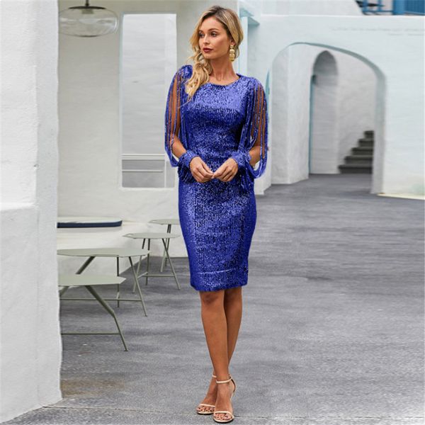 2021 new new around the skinny neck long sleeve sequins temperaments ladies ball dress women's night ys2e, Black;gray
2021 new new around the skinny neck long sleeve sequins temperaments ladies ball dress women's night ys2e, Black;gray