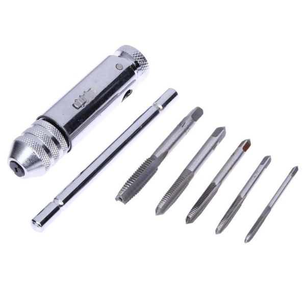 5pcs/set adjustable 3-8mm t-handle ratchet tap wrench with m3-m8 machine screw thread metric plug tap machinist tool
5pcs/set adjustable 3-8mm t-handle ratchet tap wrench with m3-m8 machine screw thread metric plug tap machinist tool