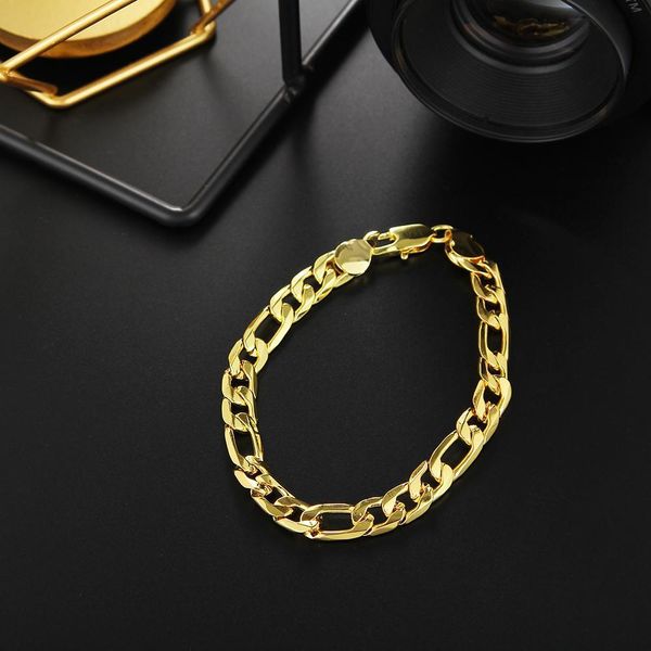 20cm silver solid 8mm chain classic women cute men women bracelets fashion jewelry christmas gifts h200 h bbytvp, Black 
20cm silver solid 8mm chain classic women cute men women bracelets fashion jewelry christmas gifts h200 h bbytvp, Black