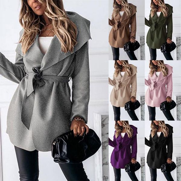 2021 europe and america autumn and winter new solid color lace-up short windbreaker casual coat female y-668, Tan;black
2021 europe and america autumn and winter new solid color lace-up short windbreaker casual coat female y-668, Tan;black