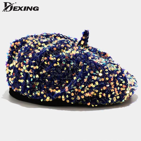 popular sequins painter hat female korean version trendy beret japanese autumn winter british retro octagonal hat design beret, Blue;gray
popular sequins painter hat female korean version trendy beret japanese autumn winter british retro octagonal hat design beret, Blue;gray