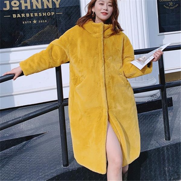 women's fur & faux mid-length coat 2021 winter fashion style loose hooded long-sleeved thick warm jacket trendy 233, Black
women's fur & faux mid-length coat 2021 winter fashion style loose hooded long-sleeved thick warm jacket trendy 233, Black