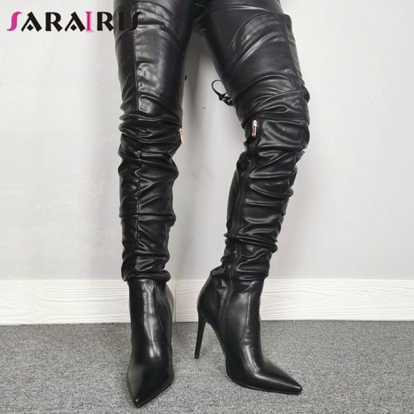 sarairis new female 2020 boots over the knee high boots women pointed toe thin high heels zip thigh shoes woman1, Black
sarairis new female 2020 boots over the knee high boots women pointed toe thin high heels zip thigh shoes woman1, Black