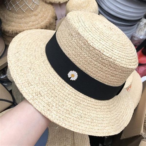 2021 natural raffia straw sun hats women ribbon straw hats female flat beach hat summer hat c0123, Blue;gray
2021 natural raffia straw sun hats women ribbon straw hats female flat beach hat summer hat c0123, Blue;gray