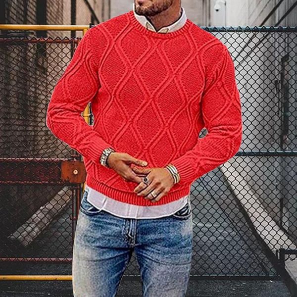 men's sweaters round neck pullover sweater diamond pattern solid color knit autumn casual bottoming shirt for men, White;black
men's sweaters round neck pullover sweater diamond pattern solid color knit autumn casual bottoming shirt for men, White;black