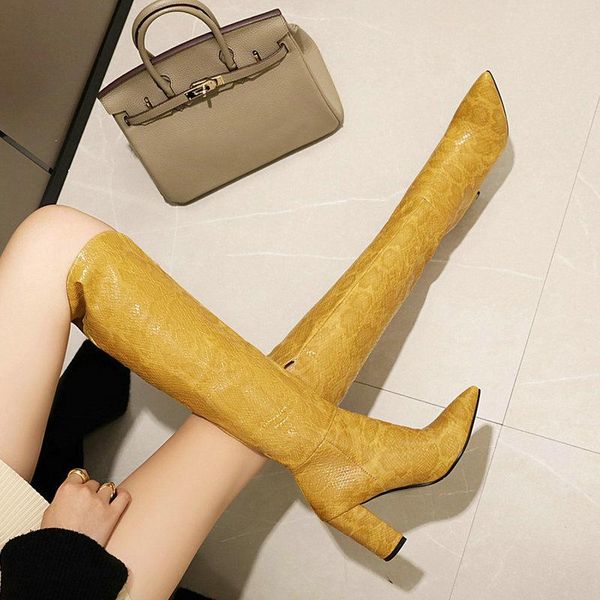 boots 2021 women fashion slip on knee high pu leather sqaure heel ladies pointed toe autumn winter shoes, Black
boots 2021 women fashion slip on knee high pu leather sqaure heel ladies pointed toe autumn winter shoes, Black