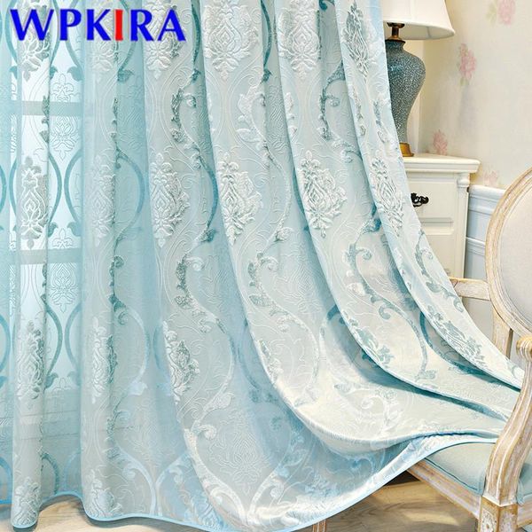 blue jacquard tulle curtain for living room voile sheer curtain bedroom window screen kitchen drape panel european x-ad561
blue jacquard tulle curtain for living room voile sheer curtain bedroom window screen kitchen drape panel european x-ad561