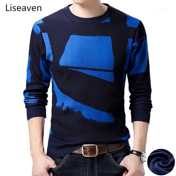 men's sweaters liseaven men winter thick sweater o-neck fleece pullover print pullovers mens clothing1, White;black
men's sweaters liseaven men winter thick sweater o-neck fleece pullover print pullovers mens clothing1, White;black