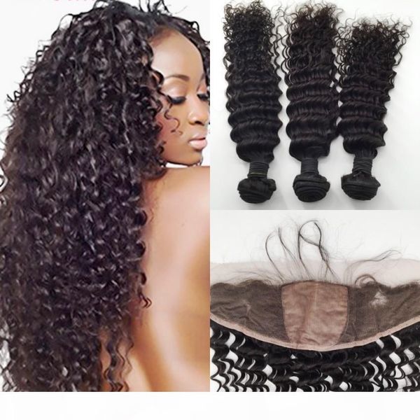 deep wave human hair bundles with lace frontal closure part silk base ear to ear lace frontals with bundles 4pcs lot, Black
deep wave human hair bundles with lace frontal closure part silk base ear to ear lace frontals with bundles 4pcs lot, Black