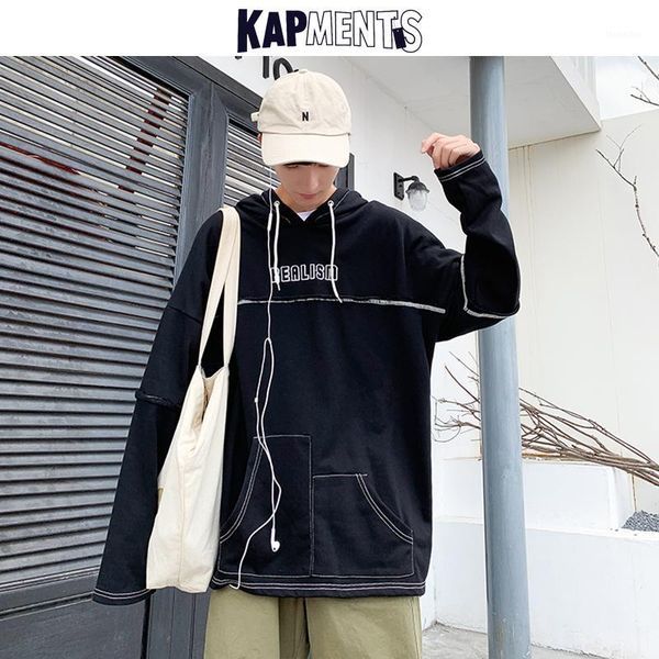 men's hoodies & sweatshirts kapments harajuku hip hop loose for man 2021 couple fashion japanese streetwear mens desginer kpop clothes1, Black
men's hoodies & sweatshirts kapments harajuku hip hop loose for man 2021 couple fashion japanese streetwear mens desginer kpop clothes1, Black