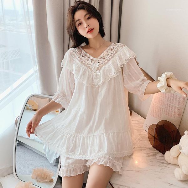 women's sleepwear 2021 summer women`s lace princess court pajamas set leisure womens clothes pajama shorts1, Black;red
women's sleepwear 2021 summer women`s lace princess court pajamas set leisure womens clothes pajama shorts1, Black;red