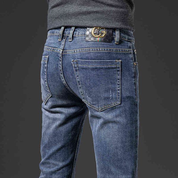 autumn double g brand and winter straight diamond trend jeans men's elastic slim fit leisure, Blue
autumn double g brand and winter straight diamond trend jeans men's elastic slim fit leisure, Blue