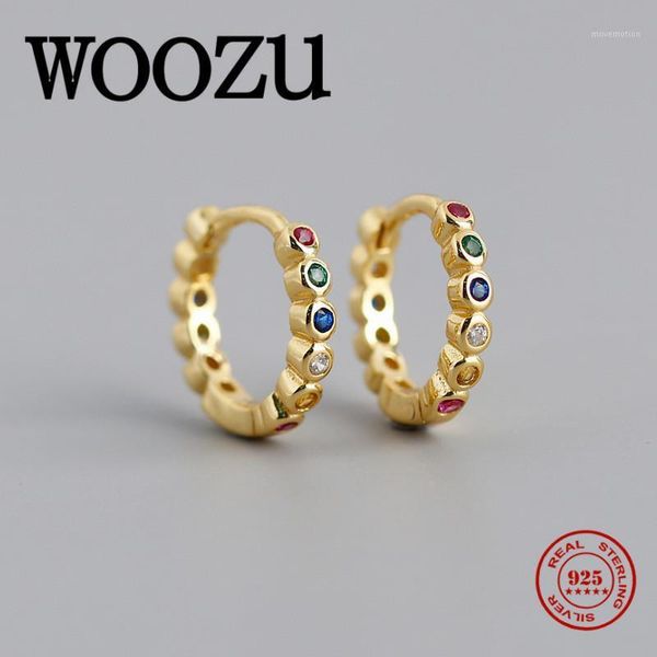 woozu minimalist rainbow zircon ear buckle for women genuine 925 sterling silver men's rock hoop earrings jewelry accessories1, Golden;silver
woozu minimalist rainbow zircon ear buckle for women genuine 925 sterling silver men's rock hoop earrings jewelry accessories1, Golden;silver