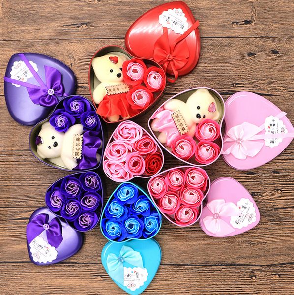 creative soap flower gift box valentine's day gift valentines day decoration rose flower heart-shaped tin box
creative soap flower gift box valentine's day gift valentines day decoration rose flower heart-shaped tin box