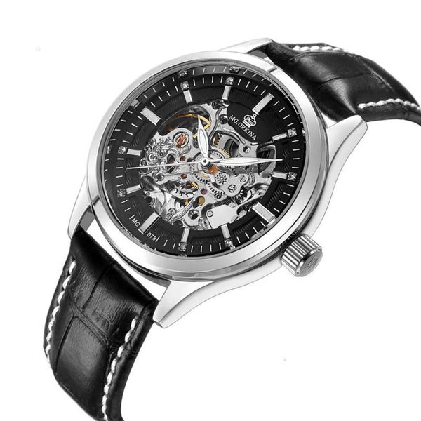 oujina trend men's watch mg.orkina/ fashion with mesh band engraving machine automatic mechanical men's watch aum4, Slivery;brown
oujina trend men's watch mg.orkina/ fashion with mesh band engraving machine automatic mechanical men's watch aum4, Slivery;brown