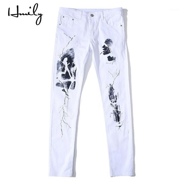 hmily big size 28-42 men's pants new white printed fashion men jean slim stretch jeans elasticity male trousers1, Blue
hmily big size 28-42 men's pants new white printed fashion men jean slim stretch jeans elasticity male trousers1, Blue