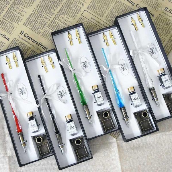 glass pen stationery stationery pen gift box set student color ink manual crystal office school calligraphy pens gift box1
glass pen stationery stationery pen gift box set student color ink manual crystal office school calligraphy pens gift box1