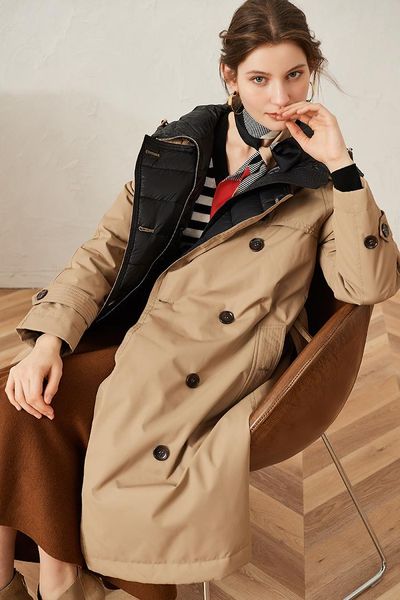 2020 winter runway designer double breasted classic new 90% white down jacket and coat with hood double breasted casual parka, Black
2020 winter runway designer double breasted classic new 90% white down jacket and coat with hood double breasted casual parka, Black