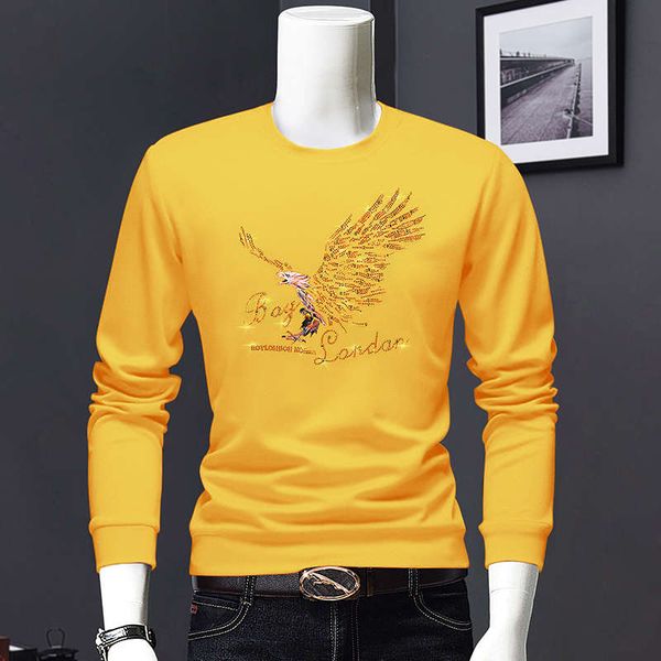 autumn men's sweater bottoming shirt drill 3d drawing eagle trend fashion round neck large size men, Black
autumn men's sweater bottoming shirt drill 3d drawing eagle trend fashion round neck large size men, Black