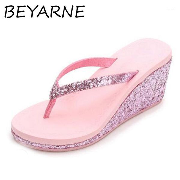 hovinge 2020sequins wedge high heel flop flips summer platform slippers for women ladies outdoor beach dress shoes slipper1, Black
hovinge 2020sequins wedge high heel flop flips summer platform slippers for women ladies outdoor beach dress shoes slipper1, Black