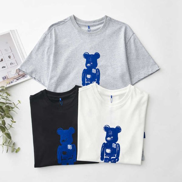 ade new fashion brand printed building block bear round neck loose pullover sweater men's and women's same lover's t-shirt, White
ade new fashion brand printed building block bear round neck loose pullover sweater men's and women's same lover's t-shirt, White