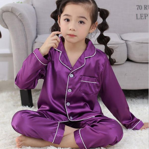 3-15 years children girls boys pajamas set silk fabric pajama 2019 spring kids home clothes nightwear sleepwear girl clothes set c1019, Blue;red
3-15 years children girls boys pajamas set silk fabric pajama 2019 spring kids home clothes nightwear sleepwear girl clothes set c1019, Blue;red