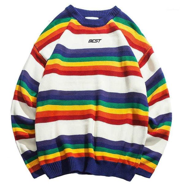 harajuku retro rainbow knitted striped sweater mens hip hop pullover sweater streetwear male fashion autumn 2020 cotton1, White;black
harajuku retro rainbow knitted striped sweater mens hip hop pullover sweater streetwear male fashion autumn 2020 cotton1, White;black