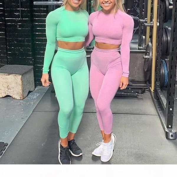 10 colors women vital seamless yoga set fitness sports suits gym long sleeve shirts high waist running leggings workout pants, Gray
10 colors women vital seamless yoga set fitness sports suits gym long sleeve shirts high waist running leggings workout pants, Gray