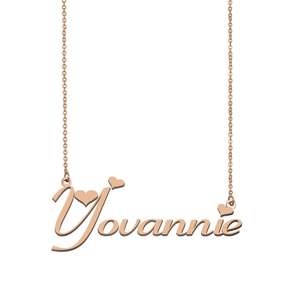 Yovannie Name Necklace Custom Nameplate Pendant for Women Girls Birthday Gift Kids Best Friends Jewelry 18k Gold Plated Stainless Steel, Silver
Yovannie Name Necklace Custom Nameplate Pendant for Women Girls Birthday Gift Kids Best Friends Jewelry 18k Gold Plated Stainless Steel, Silver