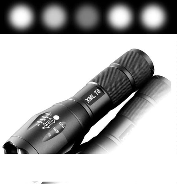 

Cree XML T6 5000Lm High Power LED Zoom Tactical LED Flashlight torch lantern hike Travel light 18650 Rechargeable battery