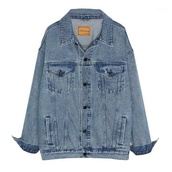 fashion spring autumn new women denim coat korean mid-length jeans jacket long sleeve loose bomber jacket womens outerwear q11481, Black;brown
fashion spring autumn new women denim coat korean mid-length jeans jacket long sleeve loose bomber jacket womens outerwear q11481, Black;brown