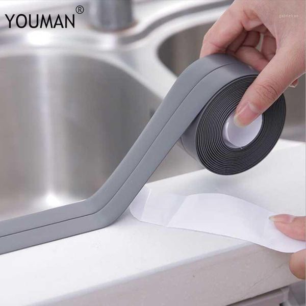 3.2m bathroom kitchen shower water proof mould proof tape sink bath sealing strip tape self adhesive solid wallpaper border1
3.2m bathroom kitchen shower water proof mould proof tape sink bath sealing strip tape self adhesive solid wallpaper border1