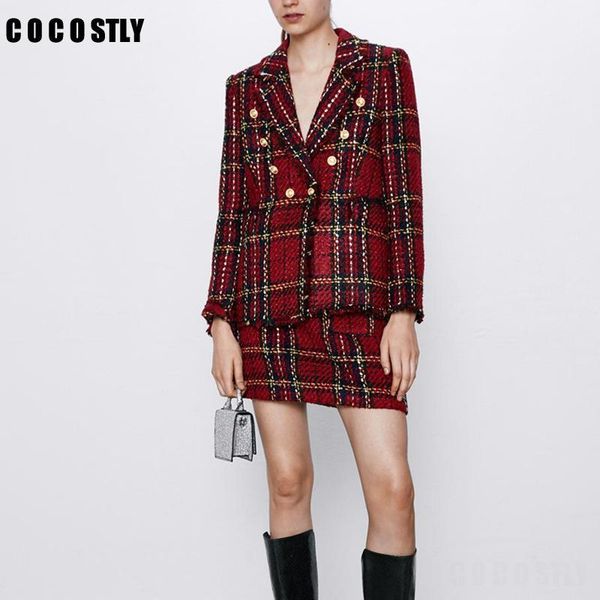 elegant women tweed plaid skirt suits double breasted notched collar office lady tweed blazers + a line mini skirt set female1, White
elegant women tweed plaid skirt suits double breasted notched collar office lady tweed blazers + a line mini skirt set female1, White
