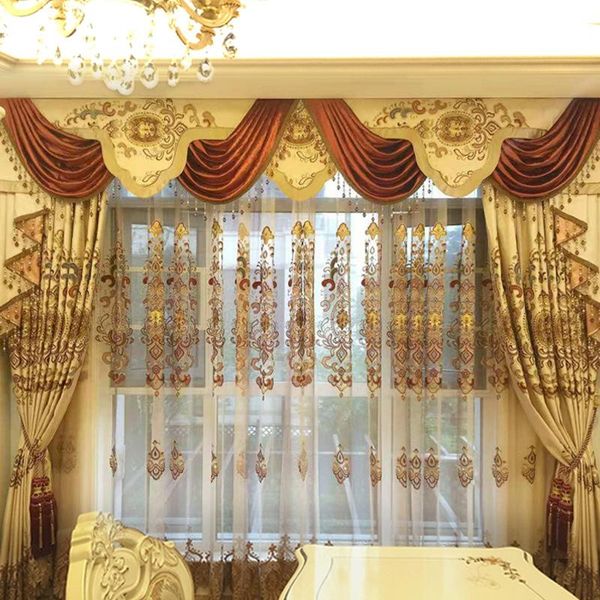 curtain & drapes luxury high-end european embroidery simple jacquard shading curtains for living dining room bedroom
curtain & drapes luxury high-end european embroidery simple jacquard shading curtains for living dining room bedroom