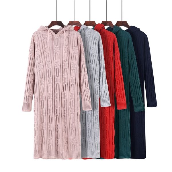 super thick needle oversize autumn winter long women chic hooded sweater female casual straight dress 8dk3, White
super thick needle oversize autumn winter long women chic hooded sweater female casual straight dress 8dk3, White