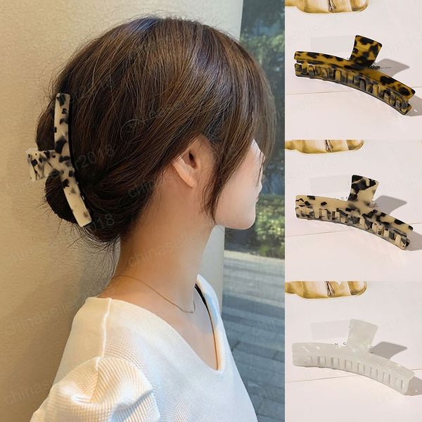 elegant marble leopard print large acetate hair claws women acrylic hairpins geometric ponytail clips barrettes hair accessories, Slivery;golden
elegant marble leopard print large acetate hair claws women acrylic hairpins geometric ponytail clips barrettes hair accessories, Slivery;golden