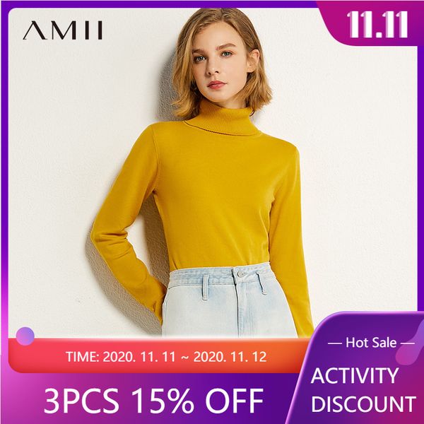 amii minimalism autumn fashion women sweater basic solid turtleneck slim fit women pullover causal female sweater 12060107 201031, White;black
amii minimalism autumn fashion women sweater basic solid turtleneck slim fit women pullover causal female sweater 12060107 201031, White;black