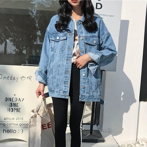 2021 women basic turn down collar jean jacket loose casual lady coats female outwear denim feminine winter blue denim jacket, Black;brown
2021 women basic turn down collar jean jacket loose casual lady coats female outwear denim feminine winter blue denim jacket, Black;brown